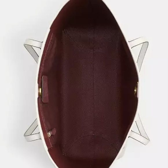 Coach White Leather Tote - Picture 6 of 6